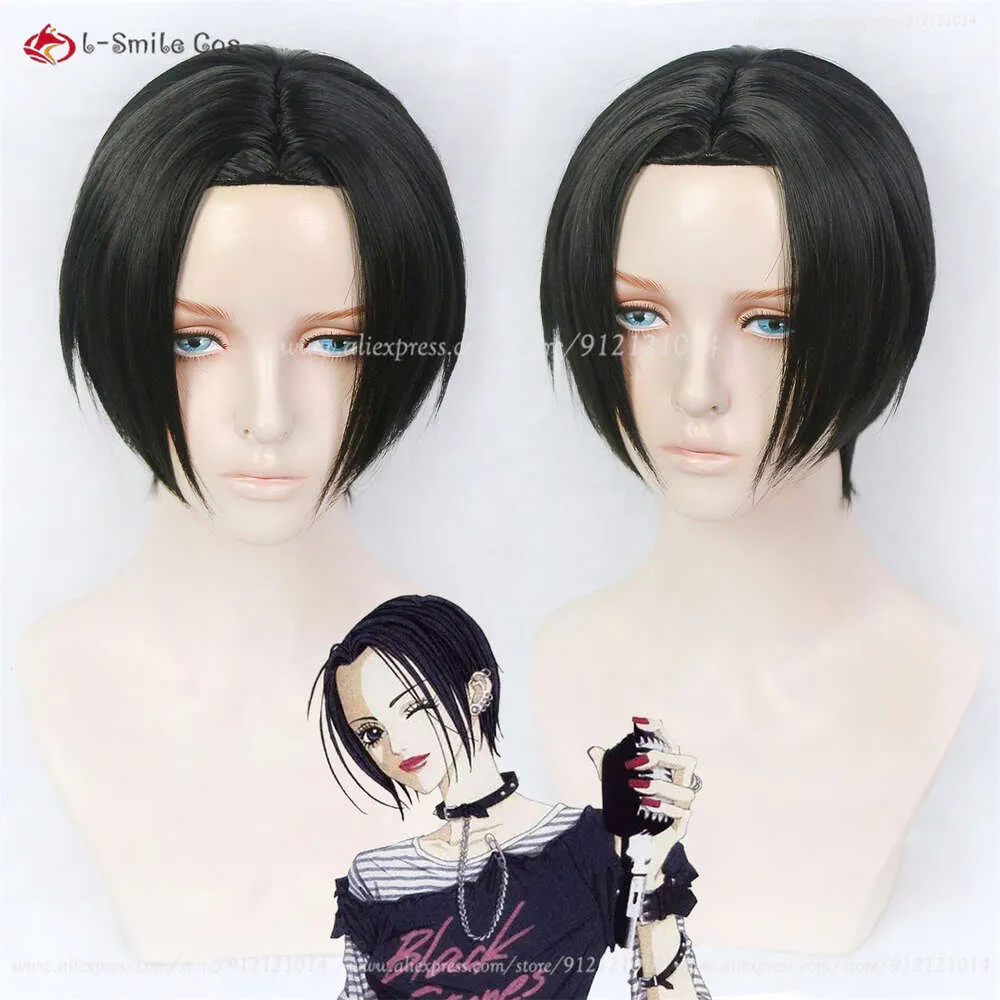 Anime NANA Oosaki Cosplay Wig Short Black Heat Resistant Synthetic Hair,  Perfect For Halloween, Parties, And Cosplay From Qqmall, $25.2 | DHgate.Com