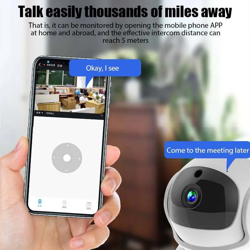 V380 WiFi Camera: 1080P USB Indoor Security Camera With Night Vision ...