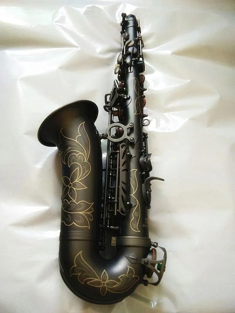 Premium A 992 Saxophone Alto Mib Eb In Matte Black With E Flat