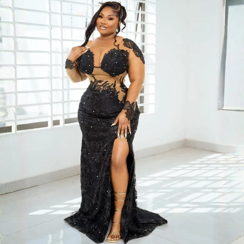 seductive evening dresses black Black Beaded Straps Prom Dress | Long Sweetheart Formal Gown