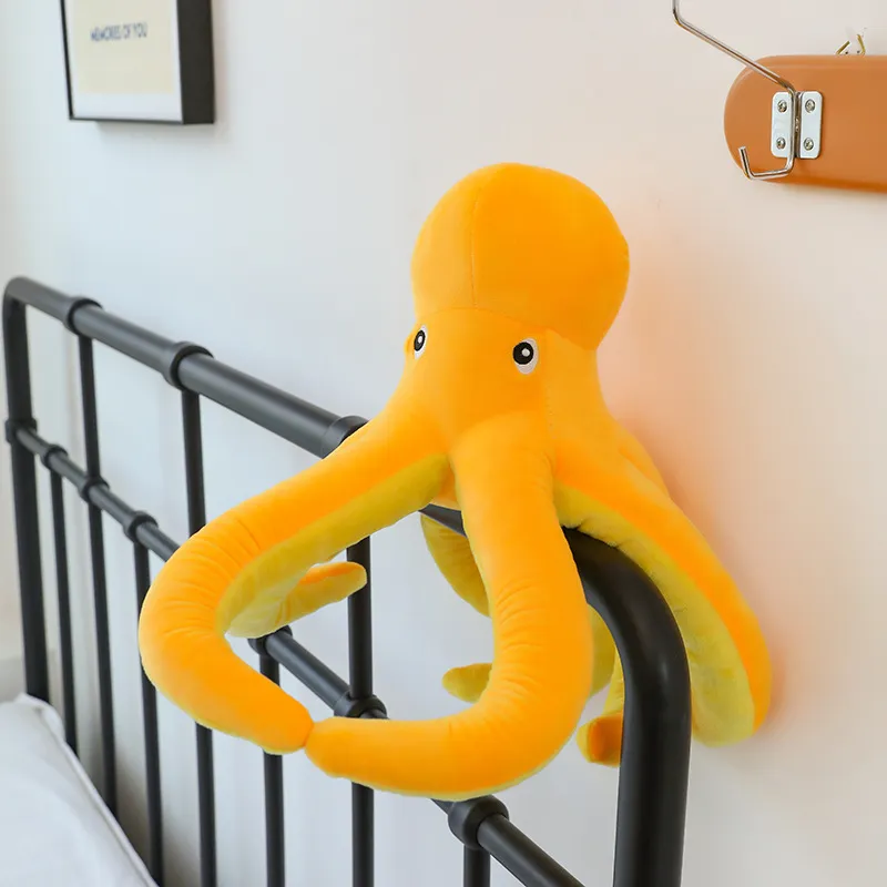 Boosns Plüschtier Octopus – Kuscheliger Kraken Aus Weichem Plüsch, 40 Cm, Gelb, Für Kinder, Geschenk