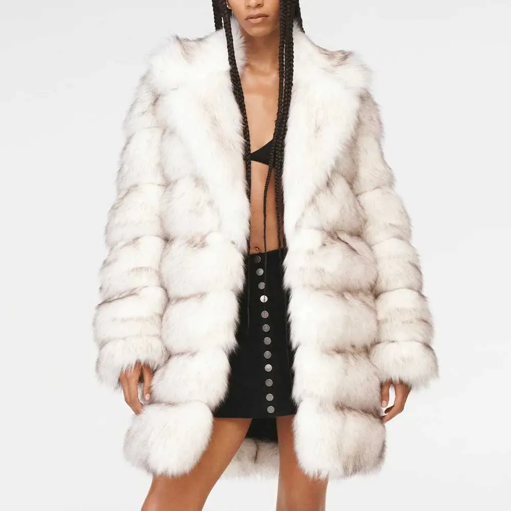 Luxury Jcpenney Faux Fur Coat Coat High Quality Winter Long Jacket