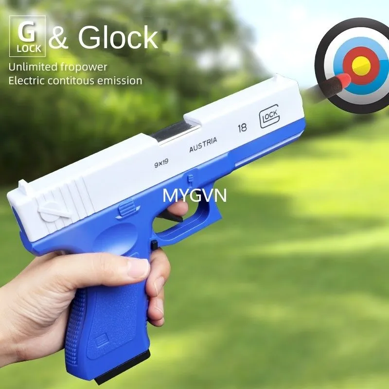 Glock eva macio bala arma de brinquedo pistola pistola manual brinquedos espuma blaster macio bala jogar arma