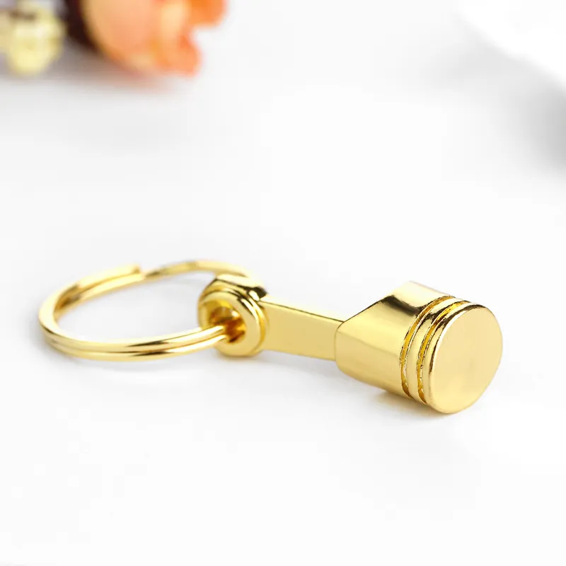 Personalized Car Keychains Engine Piston Metal Keychain Fashion Jewelry Gift Keyring Key Chain
