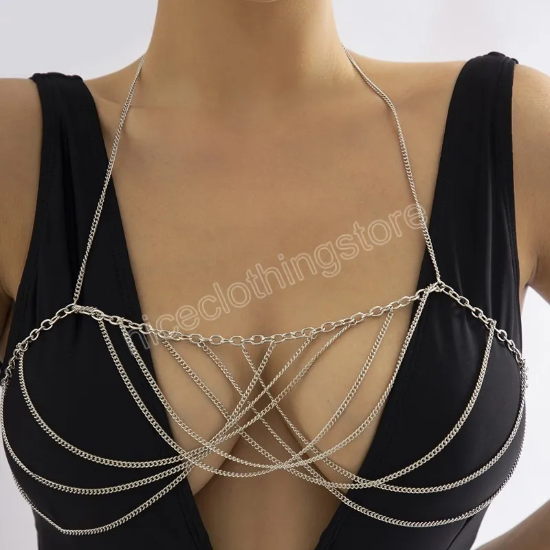 Sexy Chest Chain Necklace For Women Fashionable Body Jewelry For Bikini, Bra  Clips Top, Prom And Parties From Niceclothingstore, $3.69
