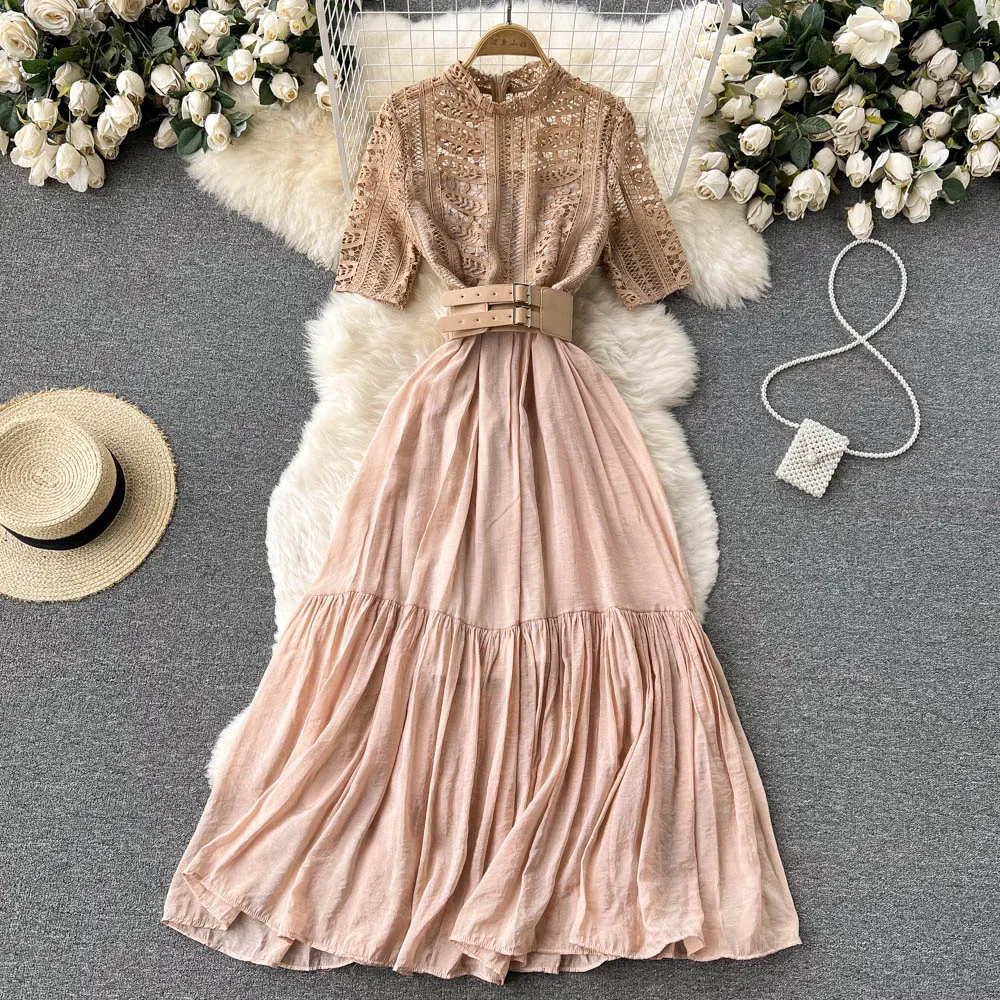 mame　Leaver Lace Classical Dress Mame Kurogouchi(マメ) Leaver Lace Classical Dress