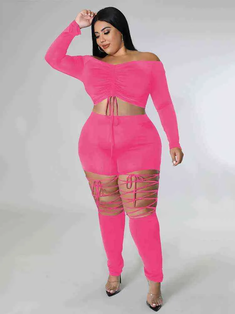 Plus Size Off Shoulder Tracksuit Set Out For Women Long Sleeve Top And  Pants Suit For Party, Rave, And Wholesale Bulk Dropshipping Available  L220905 From Yanqin03, $26.32
