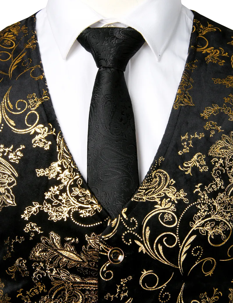 green emerald velvet dress Enlision Suit Vest for Men Gold Paisley Dress Vest and Tie Set Formal 4pc  Silk Dress Waistcoat Necktie and Pocket Square Set Wedding Party Business  Tuxedo at Amazon Men's Clothing store