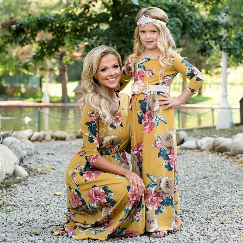 green emerald velvet dress Mom & Me main image 1