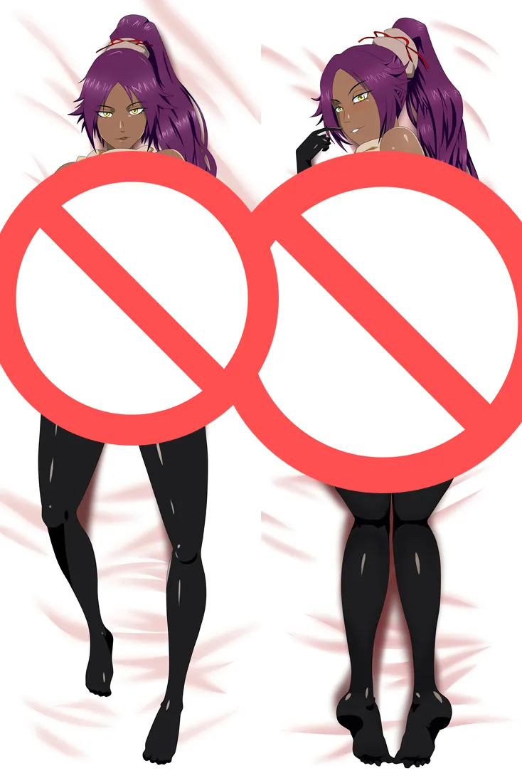 Anime Bed Pillow Cover BLEACH Shihouin Yoruichi Japanese Anime Female