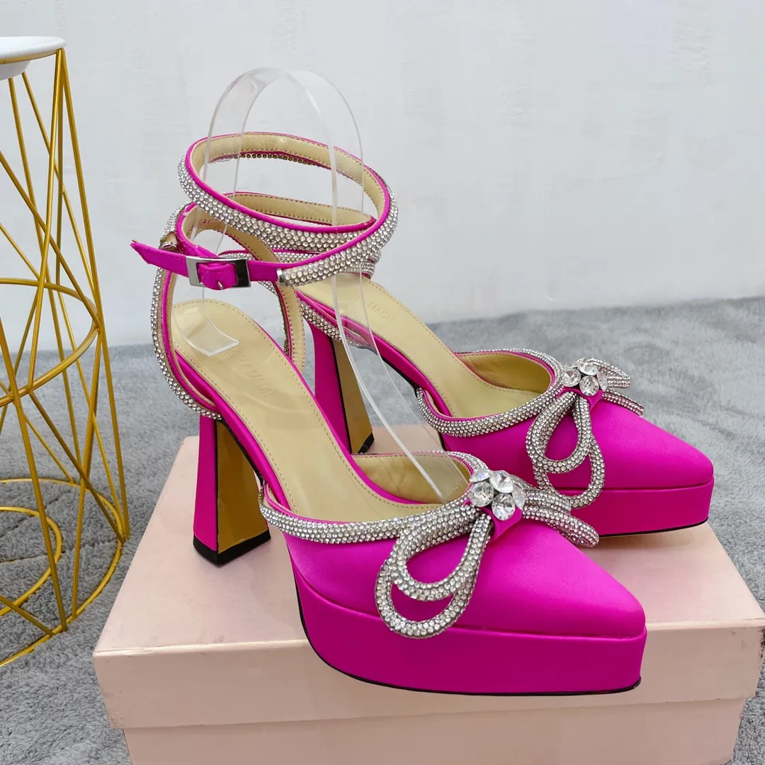 Pink Crystal High Heels Pointed Toe Rhinestone Wedding Bridal Shoes, S025 Pink Crystal High Heels Pointed Toe Rhinestone Wedding Bridal Shoes, S025