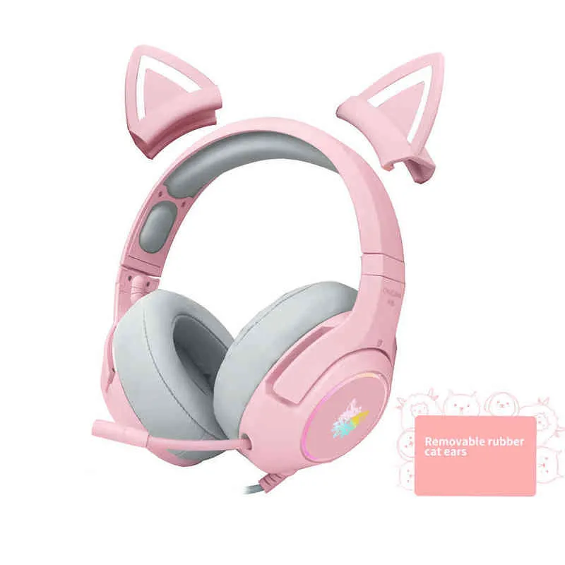 Pink gaming headphones with mic cheap