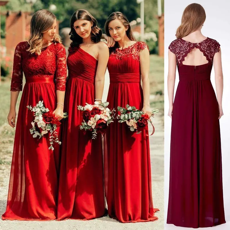 Boho Bridesmaid Dress Long Chiffon Lace Top A-Line Cap Sleeve Floor-Length Wedding Guest Dress from Dhgate Bridesmaid Dress - price 146.74 Boho Bridesmaid Dress Long Chiffon Lace Top A-Line Cap Sleeve Floor-Length Wedding Guest Dress from Dhgate Bridesmaid Dress - price 146.74