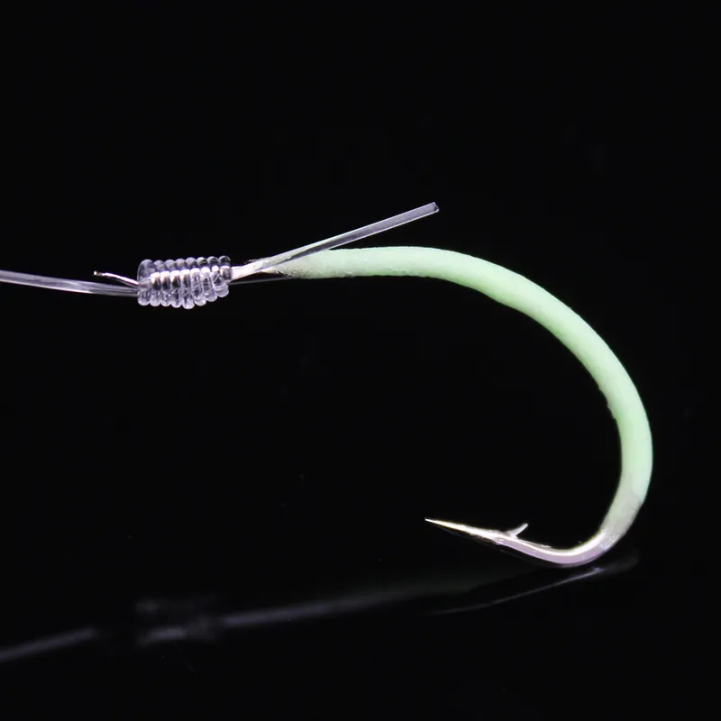 Of High Carbon Steel Fishing Hook No Barb With Luminous Hook For