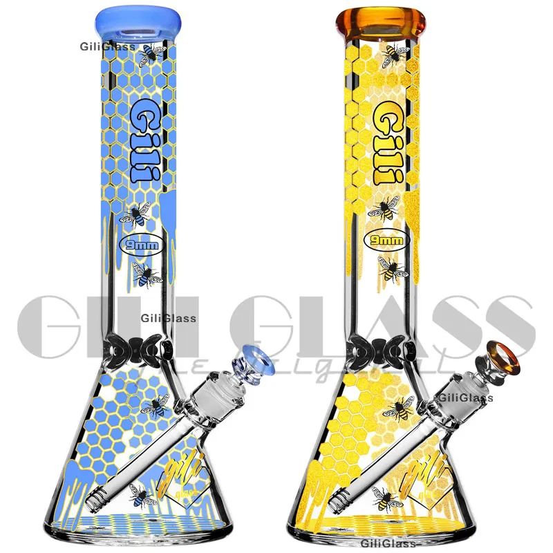 Mini Bong En Verre Borosilicate Avec Percolateur - Design Nid D'abeille Et Filtration Efficace