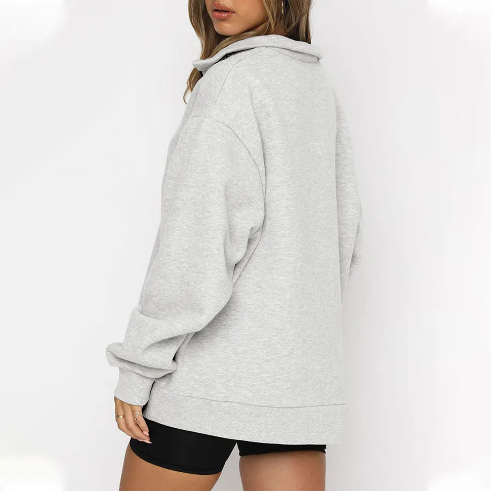 Oversized Half Zip Tunic