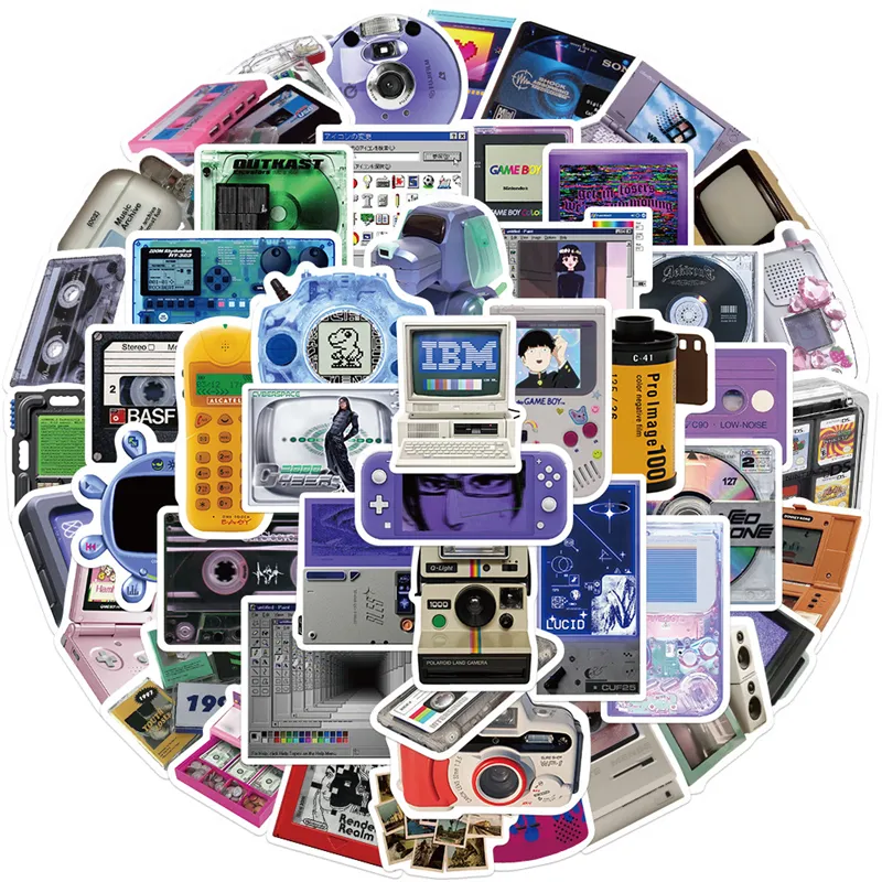 50 Retro Old Things A Sticker Photo For DIY Projects... From ...