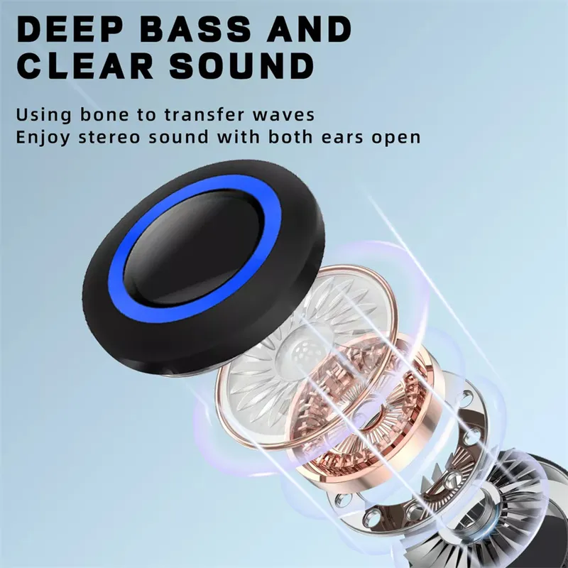 Approvisionnement En Gros AKZ G3 Écouteurs Casque TWS BT V5.3 À Oreille  Ouverte Avec Mode Carte TF Et Lumière LED Numérique De Netop, 5,99 €