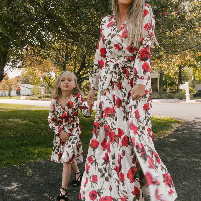 chinese dress ladies Amazon.com: Mumetaz Mommy and Me Maxi Dress Casual Long Sleeve Floral Print  Fall Dress with Pockets Long Maxi Dresses for Mom and Daughter Light Blue M  : Clothing, Shoes & Jewelry main image 0