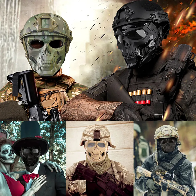 Halloween Tactical Skull Mask For CS Shooting, Paintball, Cosplay, Military,  Cool Motorcycle Helmets, And Mens Party 220926 From Dou08, $23.55 |  DHgate.Com
