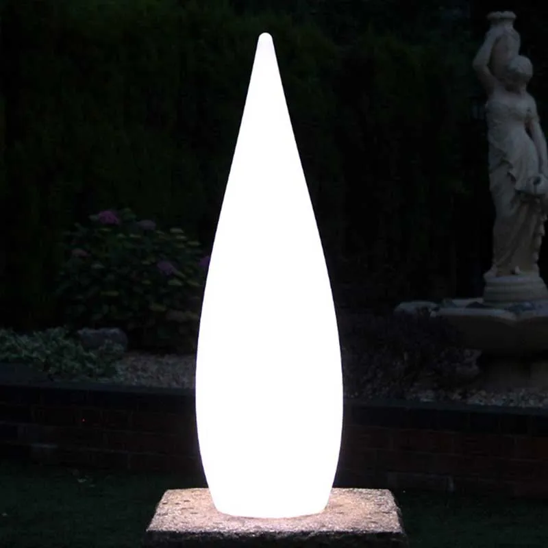 LED Remote Control Outdoor Floor Lamp Hotel Garden Decor Lights Portable Water Drop Landscape Lighting Waterproof Modeling Light