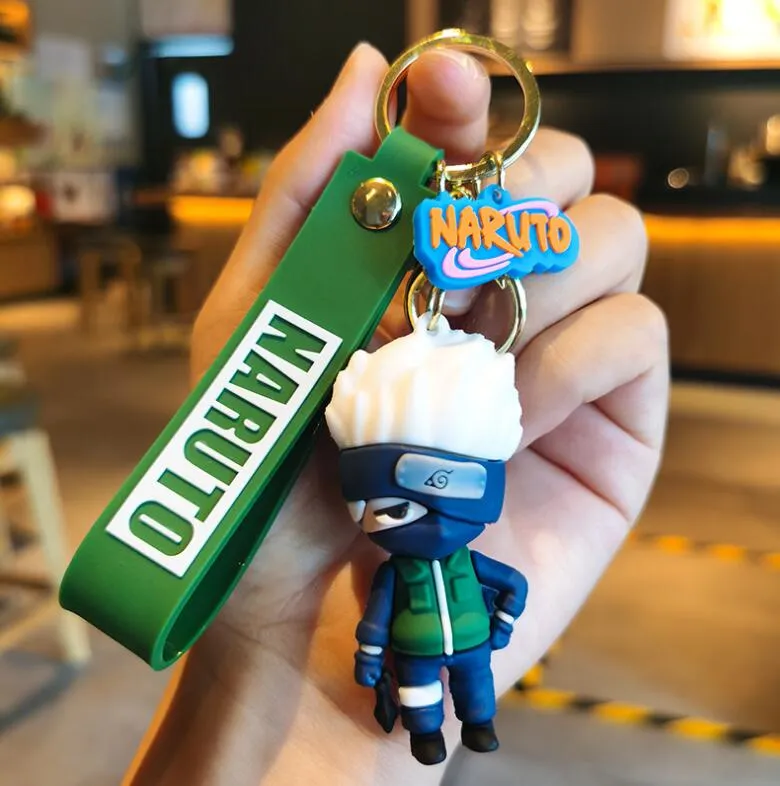 Naruto Keychain Kakashi Keychain Naruto Key Pingente Desenho Animado  Creative Doll Car Gift Jewelry Simulation Animation Keyring De $8,04