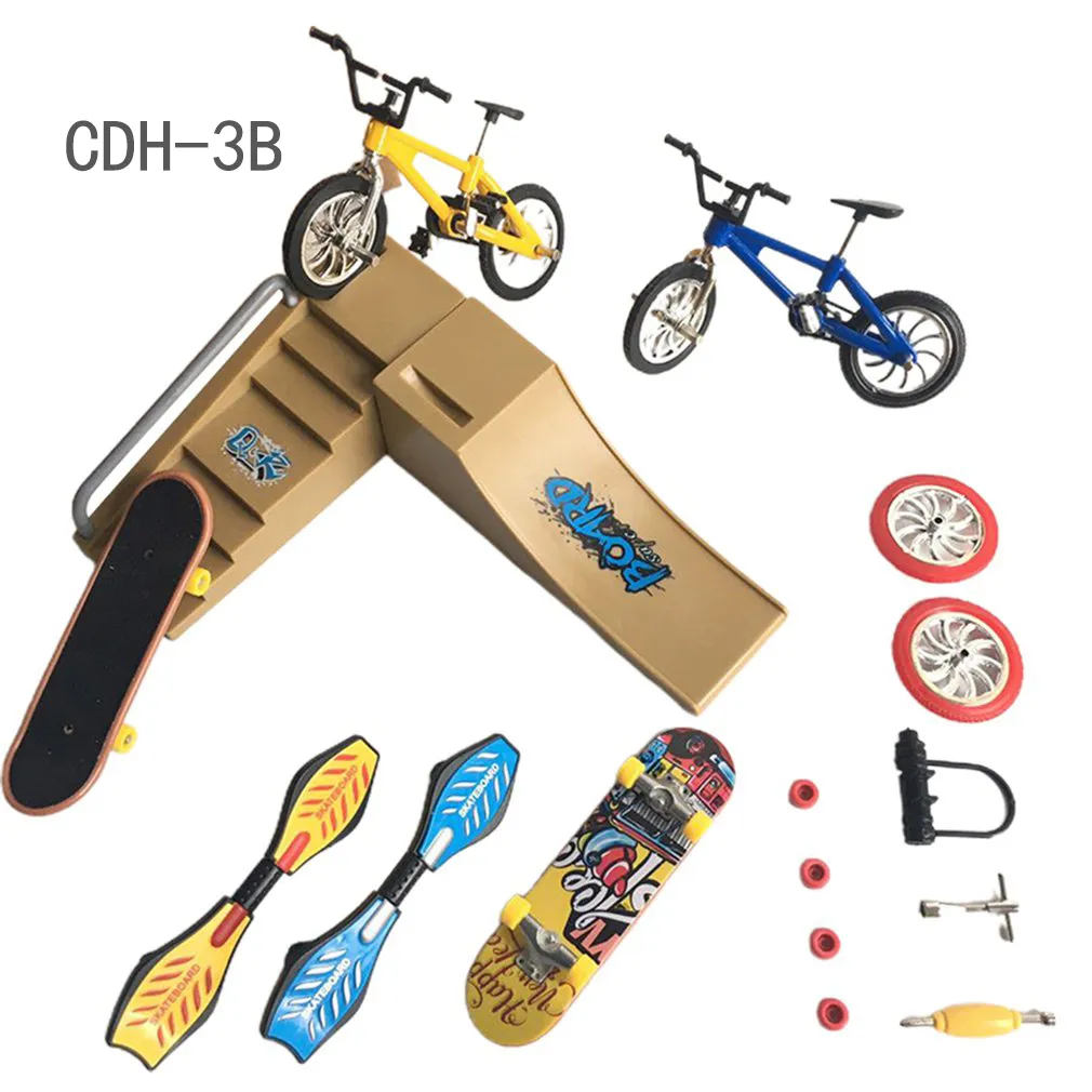 Conjunto De Rampa De Deck De Skates De Skates De Dedos Kit De Parque De  Skate Mini Com Brinquedos E Scooter De Bicicleta, Ideal Para Aspirantes A  Truques De $51,37 | DHgate, image size:1010x1010