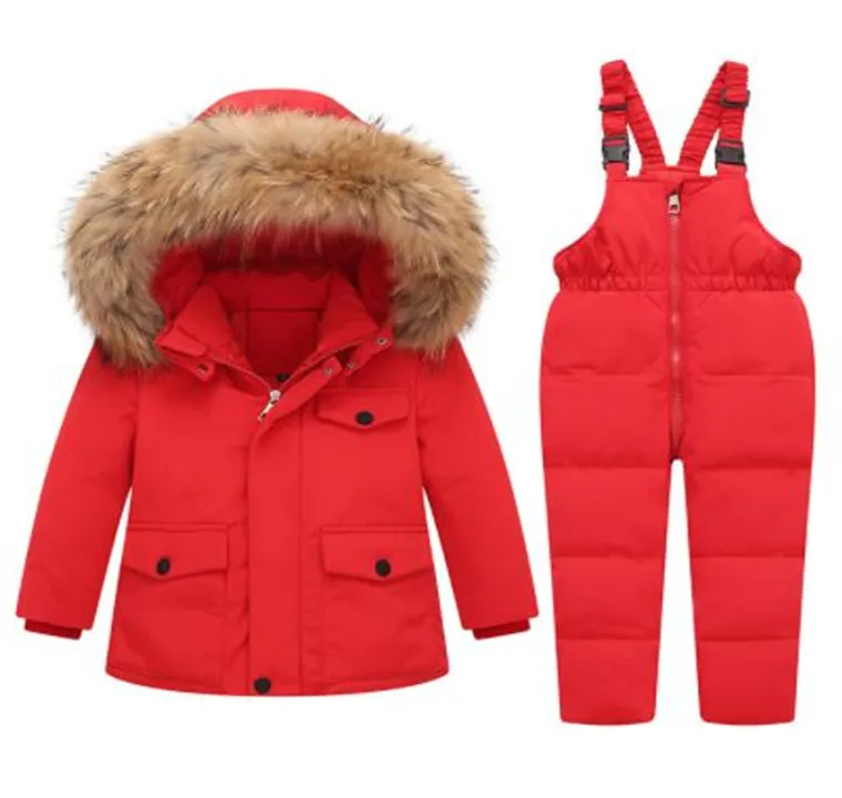 AherBiu Combinaison de Neige pour Bébé Garçon Fille Hiver Épaisse Chaude Manteau Nouveau-Né Combinaisons à Capuche Zippée Mignon Manteau pour Nourrisson