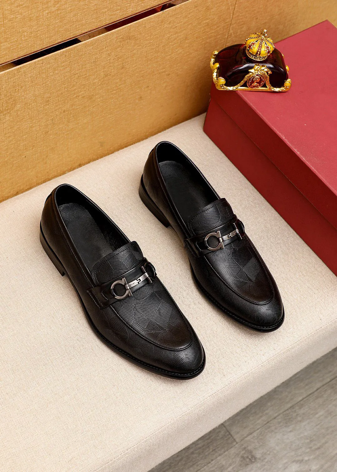 knee length dresses for ladies Phenkang Genuine Leather Black Mens Shoes Oxford Office Shoes For Men  Luxury Dress Shoes Slipon Wedding Shoes For Men main image 0