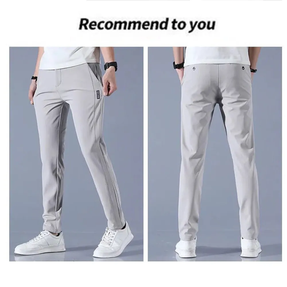 Mens Quick Drying Mens Lightweight Golf Trousers With Pockets