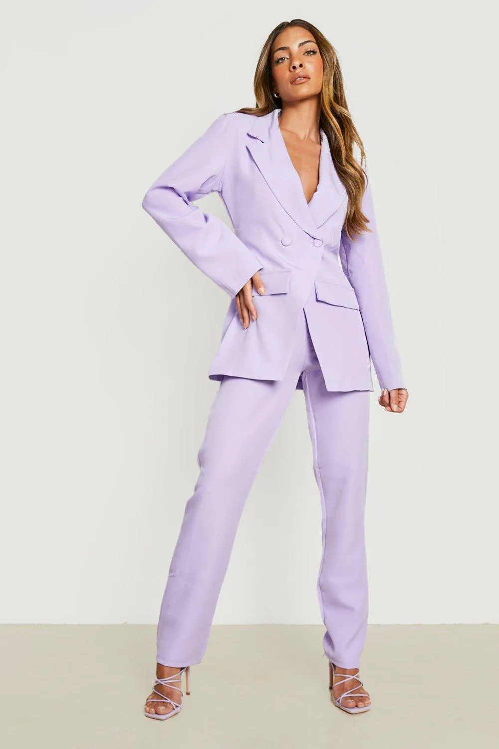 Womens 3-piece Office Professional Business Notched Lapel Slim Suit(blazer  & Pants & Vest) Best Gift