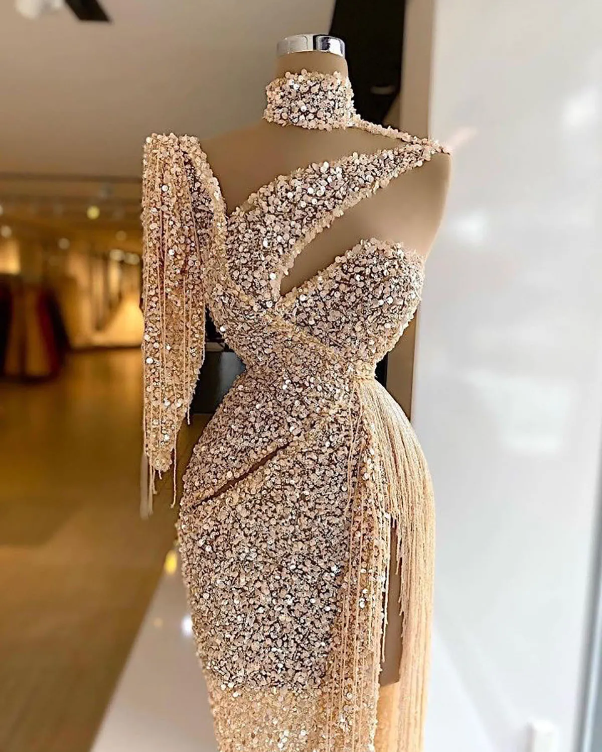 Custom-made Sequined Mermaid evening wear dresses... Custom-made Sequined Mermaid evening wear dresses...