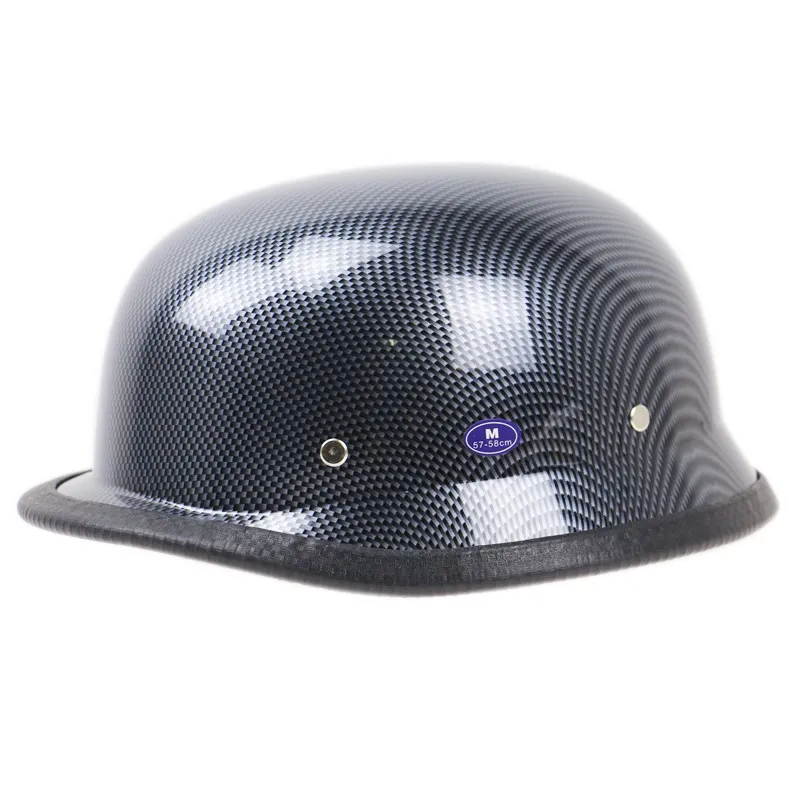 german style motorcycle helmet carbon fiber Novelty German- Grey XS treme Comfort World War II German motorcycle