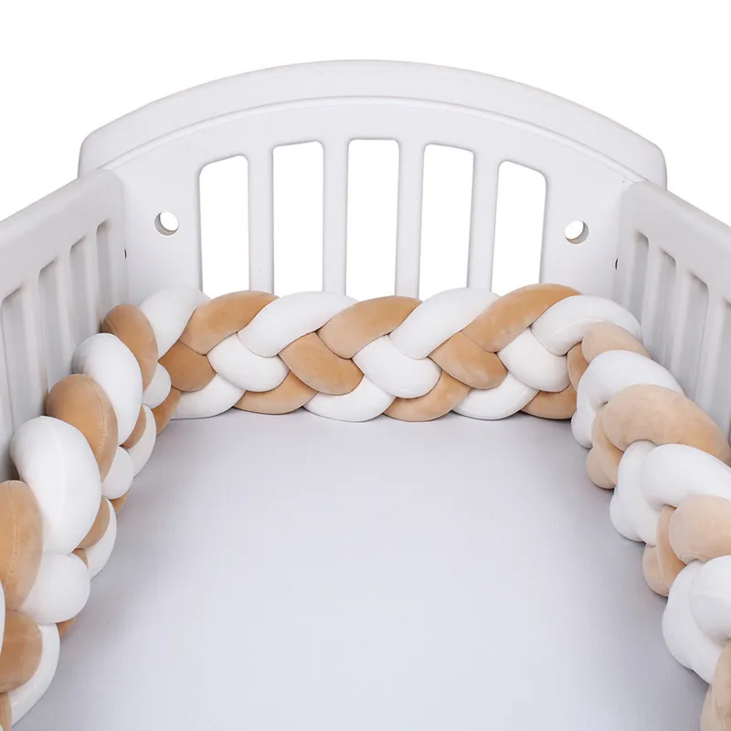 Soft Knot Pillow Decorative Baby Bedding Sheets Braided Crib