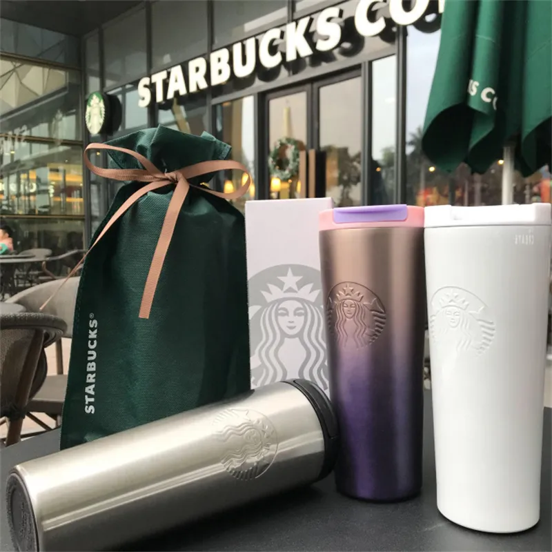 Starbucks Silver Bullet Stainless Steel Coffee Tumbler Thermos