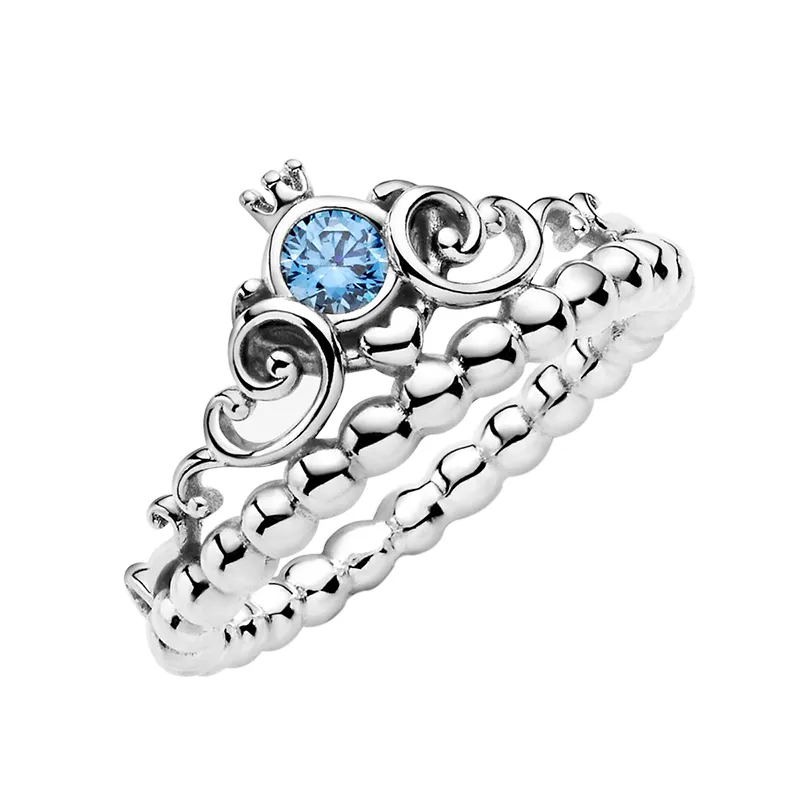 Blue crown ring pandora deals