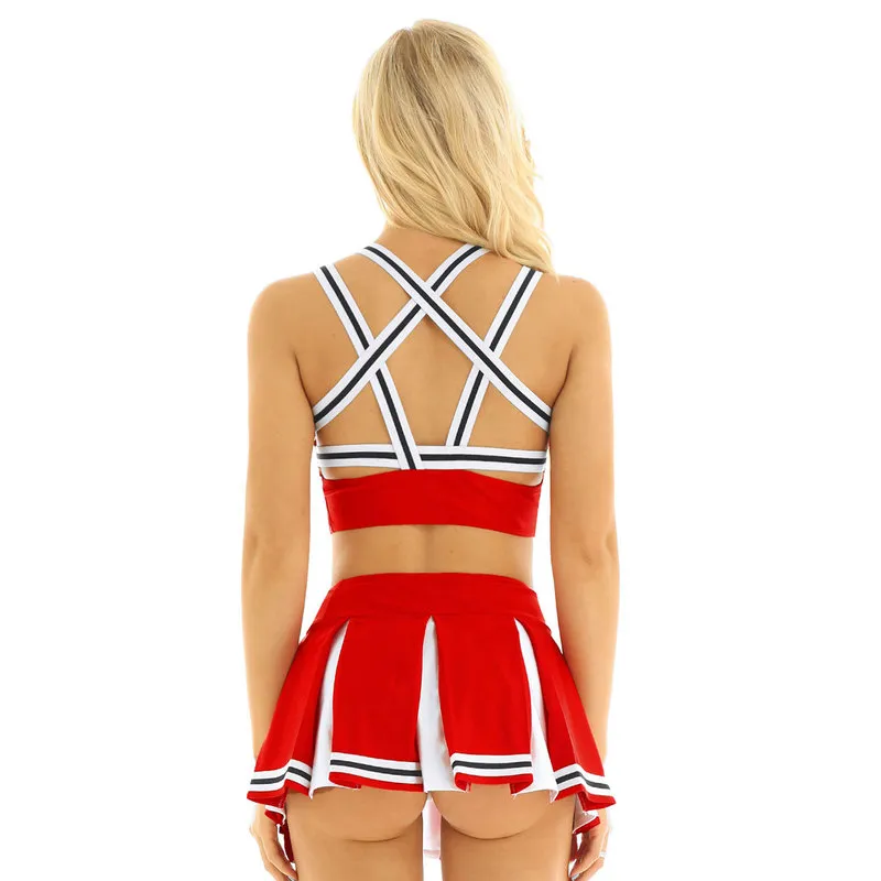 Shop Now: Sexy Schoolgirl Cheerleader Lingerie Costume - Japanese Cosplay,  Halloween Fun! Best Seller! from Dhgate Sexy Set