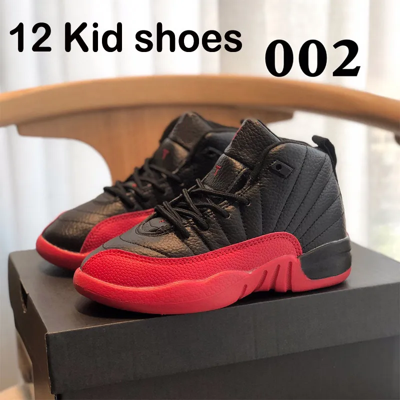 2024 Kids 12 12s basketball shoes Space Jam Bred Concord Gym Red Children Boy Girls White Pink Midnight Designer Sneakers Toddlers Birthday Gift