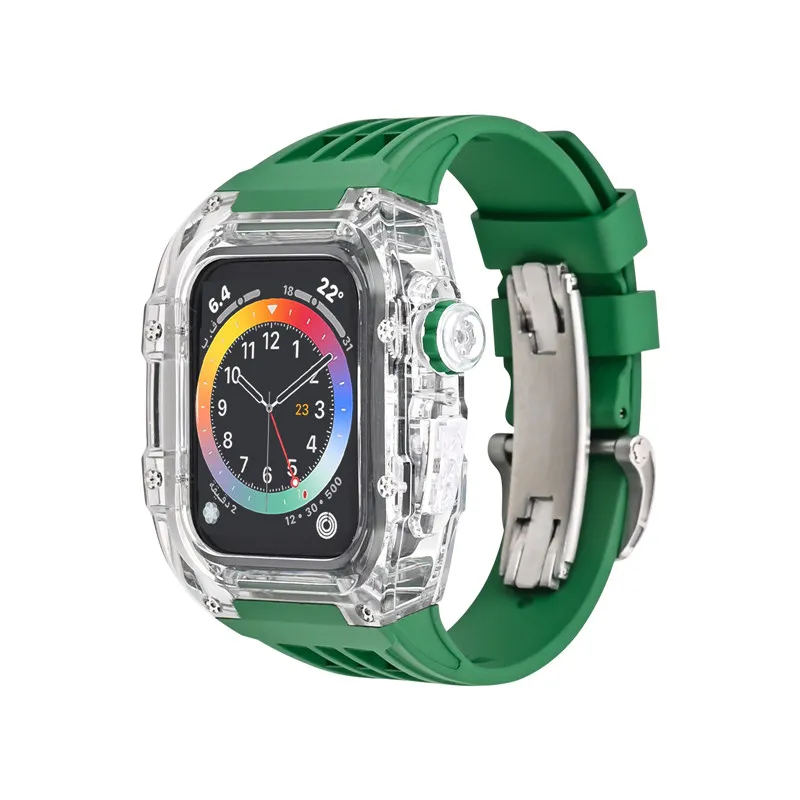 GroBhandel Versorgung Apple Watch 2024 Serie 8 7 6 5 4 SE Protective Case Band Polycarbonat Sports Kit Clear Case Farboptionen 44 Mm 45 Mm Von Kwell1943 58 42 DHgate