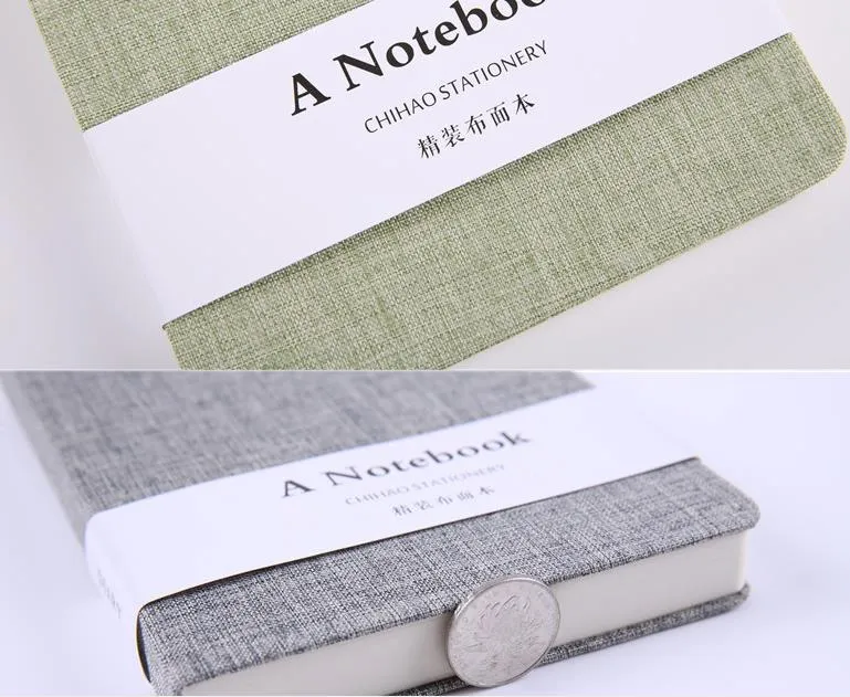 Wholesale Linen Notebook Set A5 & A6 Fabric Cover Journals With Blank ...