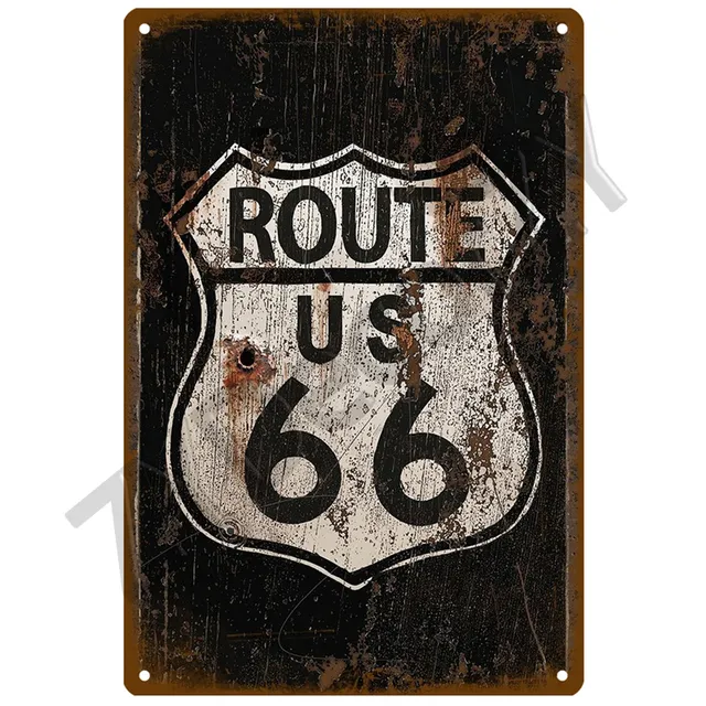 Route 66 Metal Tin Sign Wall Decor Vintage Retro... From Sherry168, $1. ...