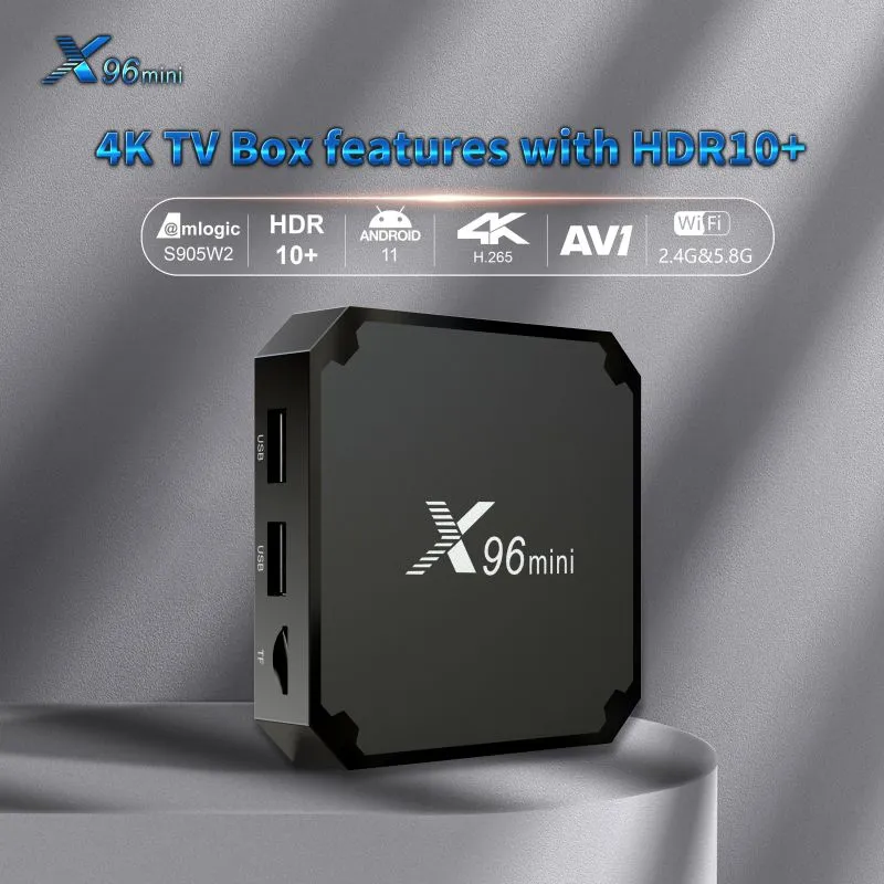 MiniX96 Android 11 TV Box Amlogic S905W Quad Core, 16GB Storage, 4K WiFi Box  Antena Tv From Arthur032, $1.65