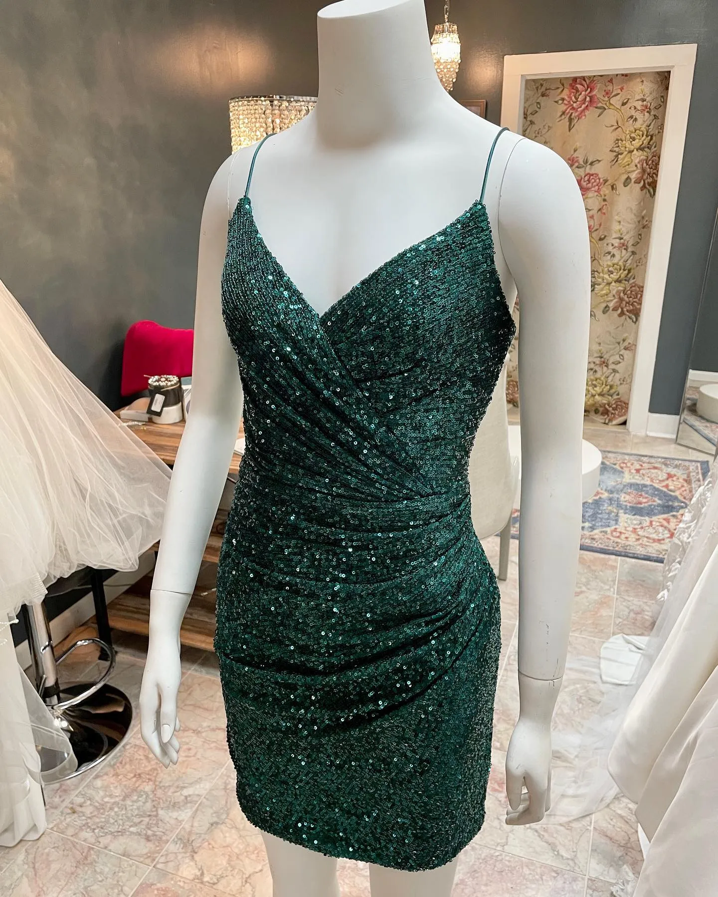 slim fit dress slacks Green Tulle Long A-Line Prom Dress, Green Formal Evening Dress US 16 / Custom Color