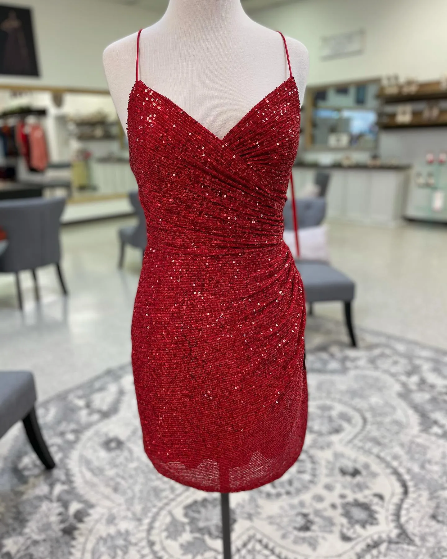 open lace back dress Lace Strapless Mermaid Dress by Jovani 37334 6 / Red main image 0