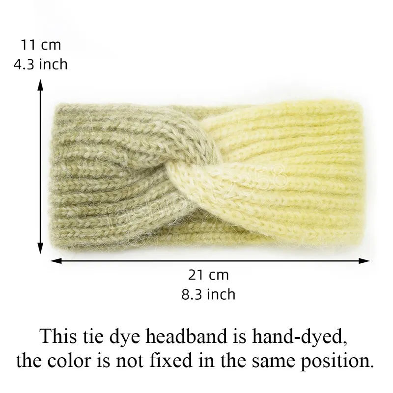 Cheap Women's Knit Hairband Knot Crochet Winter Ear Warmer Twist Wool  Headbands Turban Headwear Head Wrap Bandage Hair Accessories