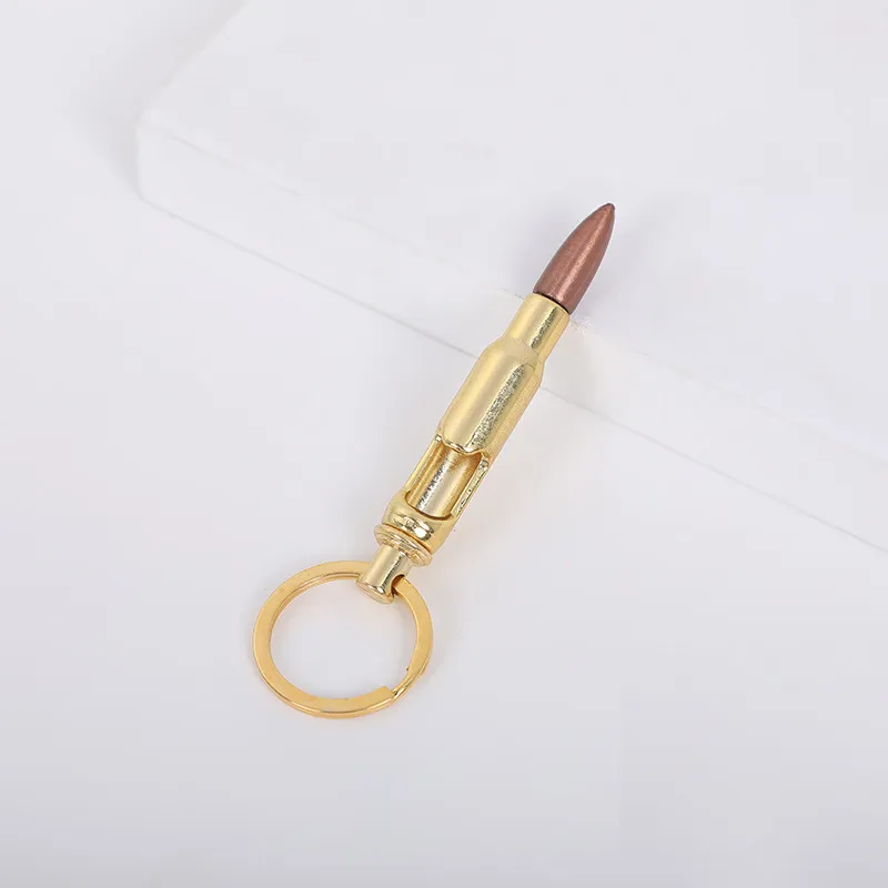 Personalized Bullet Metal Keychains Beer Bottle Opener Keychain Bar Tool Keyring