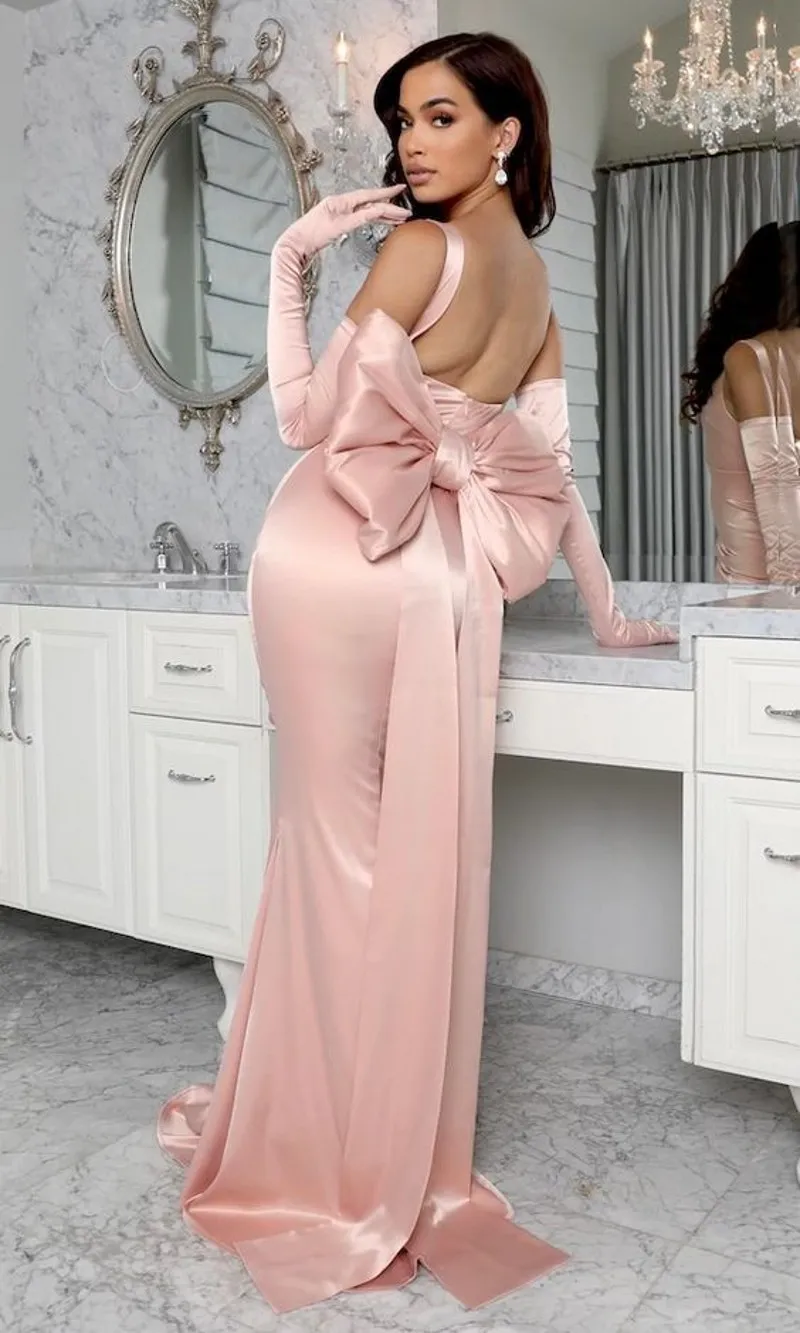 Simple blush dress cheap