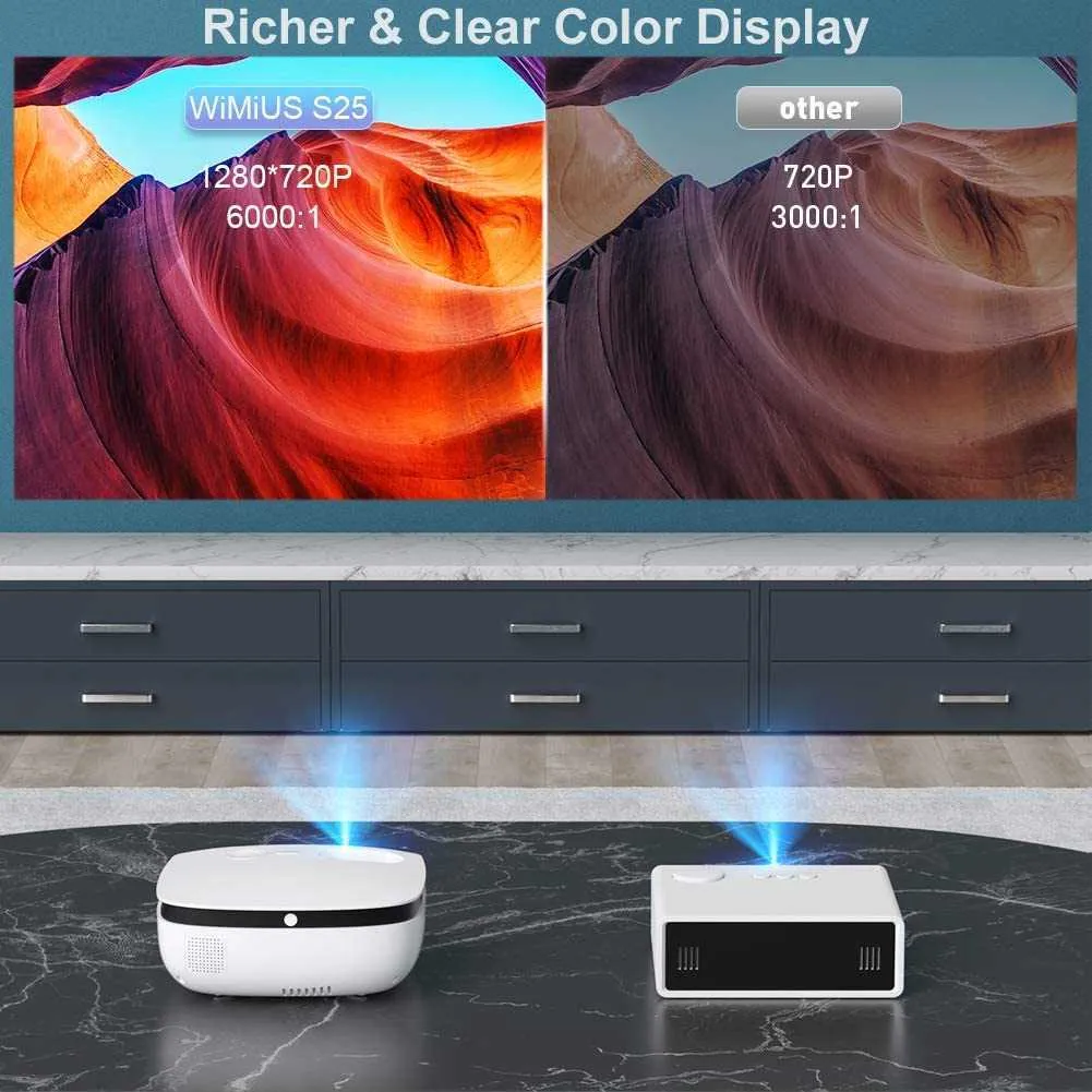 画面ミラーリング 小型プロジェクター Bluetooth プロジェクター 小型