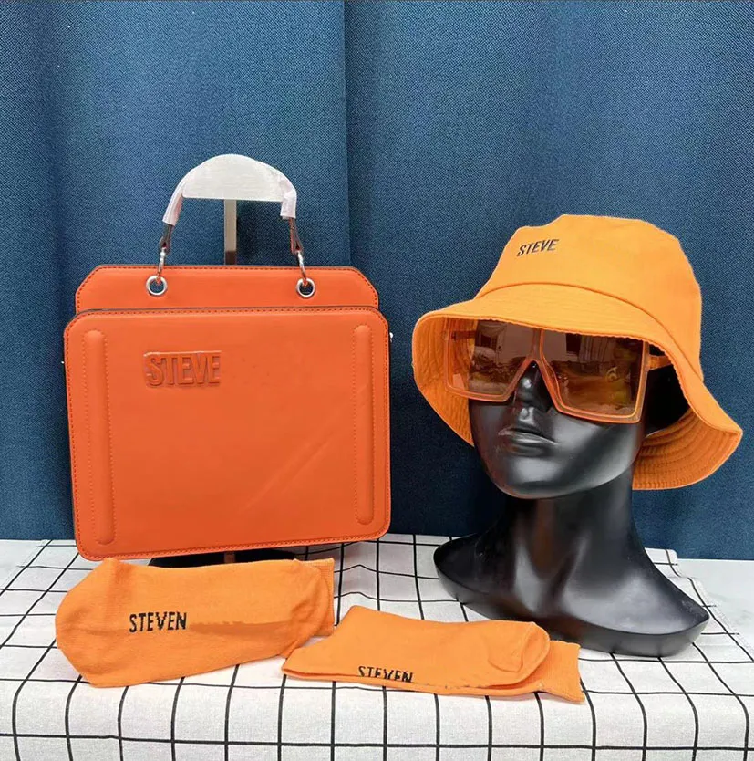 Womens Designer PU Leather Tote Bag And Bucket Hat With Sunglasses Set From Bag_pecialis, 18.70