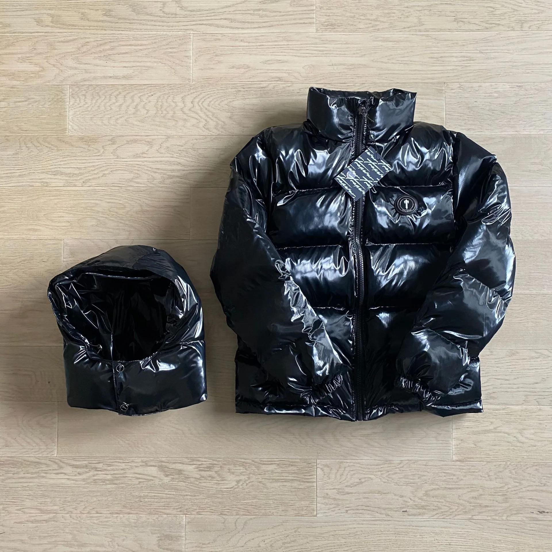 Trapstar London Trap Down Jacket Parka Men Women Luxury Brand Shiny
